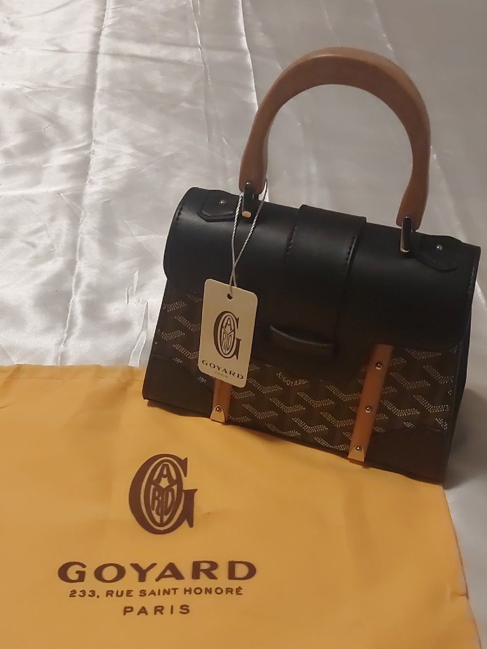 Luxury Black and Brown Top-Handle Women's Bag